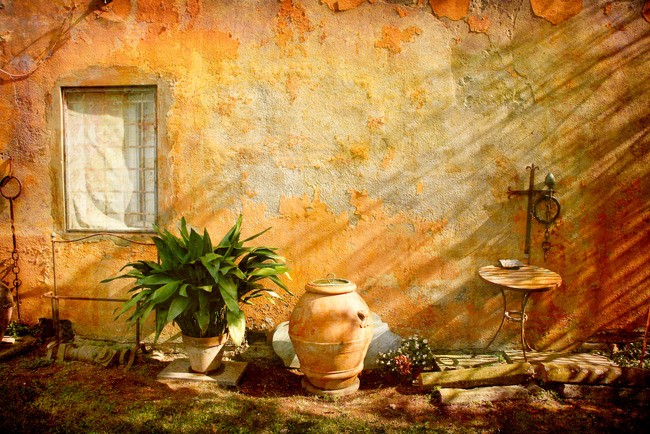 Teun's Tuinposters - Oude stenen muur Teun's Tuinposters - Oude stenen muur