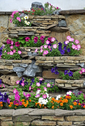 Teun's Tuinposters - Bloemen (stenen)