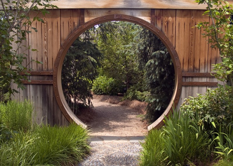 Tuinposter 'Garden gate'