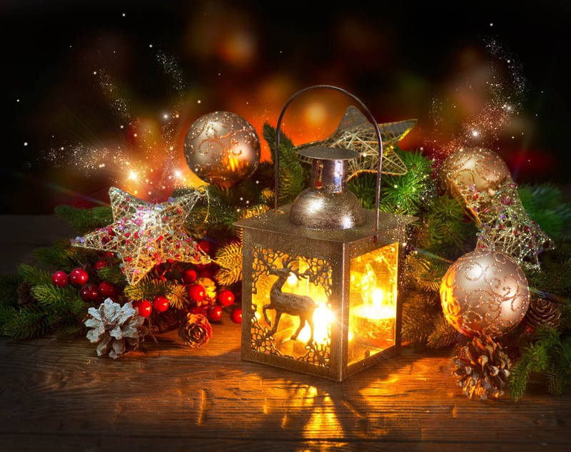 Tuinposter 'Kerst'