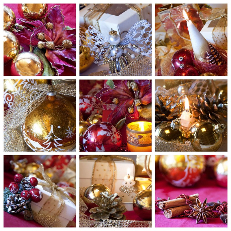 Tuinposter 'Kerst collage I'