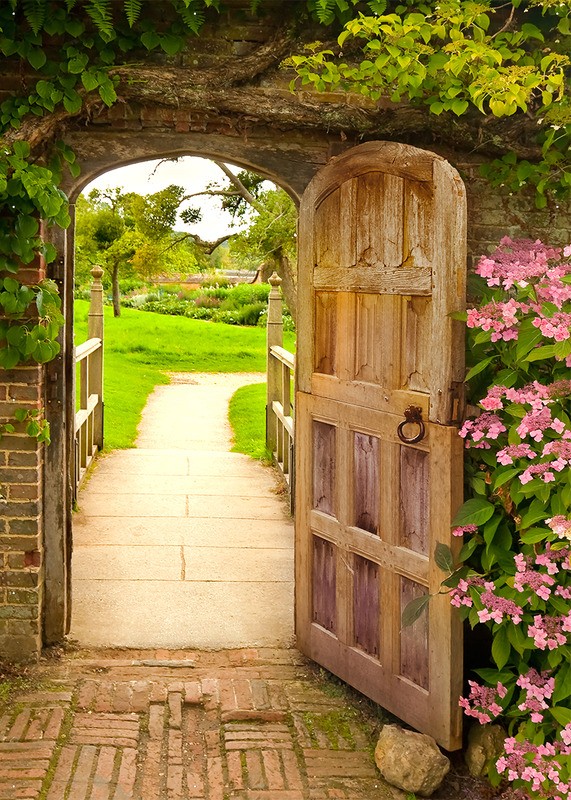 Tuinposter 'Kasteeldeur '