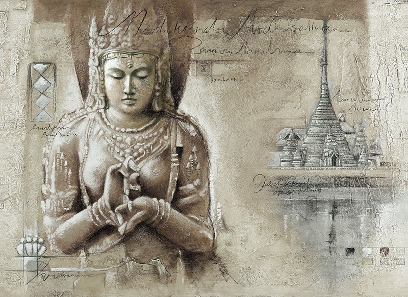 Tuinposter 'Buddha 3'