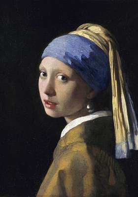 Tuinposter Meisje met de parel - Johannes Vermeer