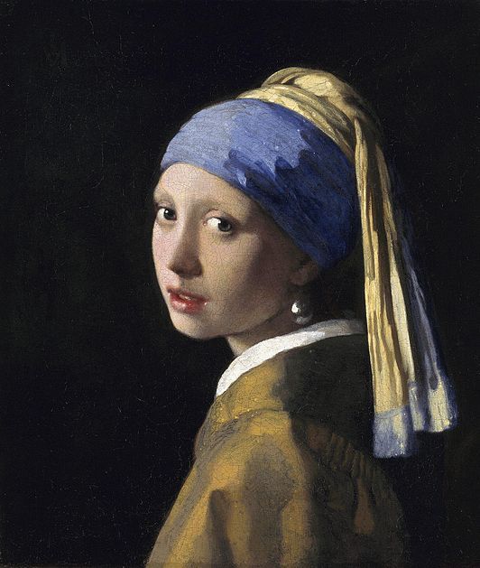 Tuinposter 'Meisje met de parel - Johannes Vermeer'