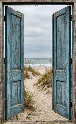 Tuinposter van Oude deur