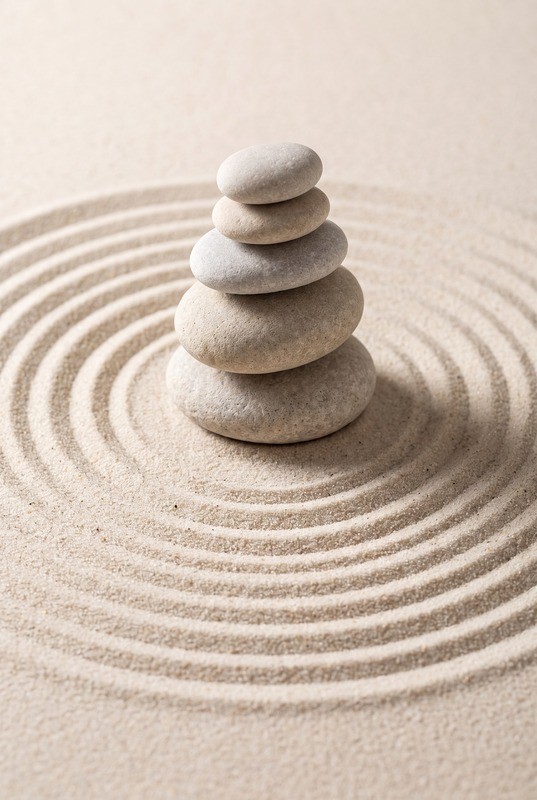 Tuinposter 'Zen (verticaal)'