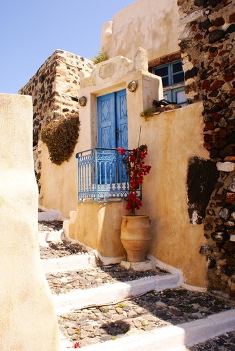 Teun's Tuinposters - Grieks straatje